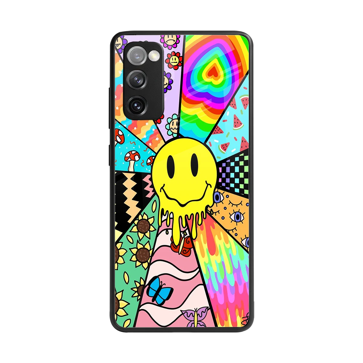 Y2K Doodle back phone cover | glass case for samsung galaxy s20 fe