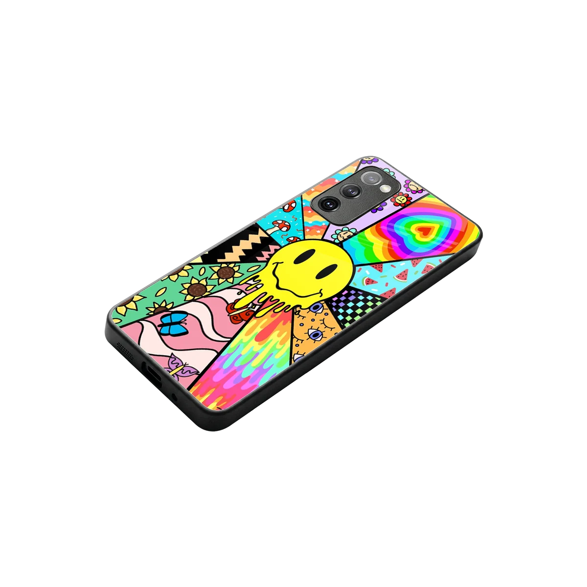 Y2K Doodle stylish phone case for samsung galaxy s20 fe | glossy glass and slim fit