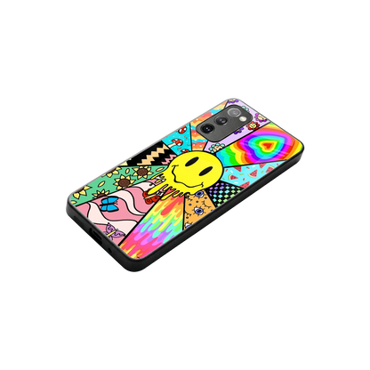 Y2K Doodle stylish phone case for samsung galaxy s20 fe | glossy glass and slim fit