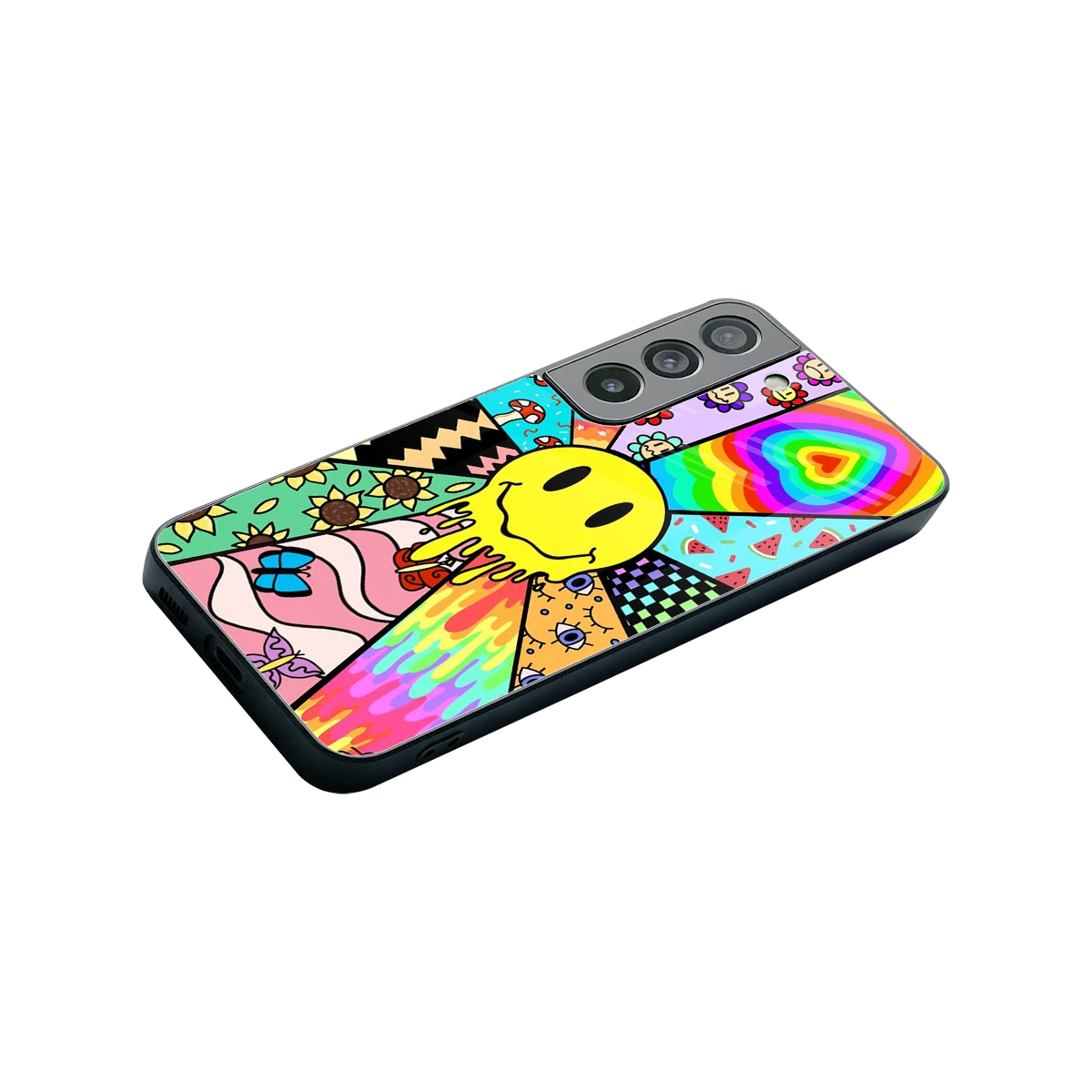 Y2K Doodle stylish phone case for samsung galaxy s22 | glossy glass and slim fit