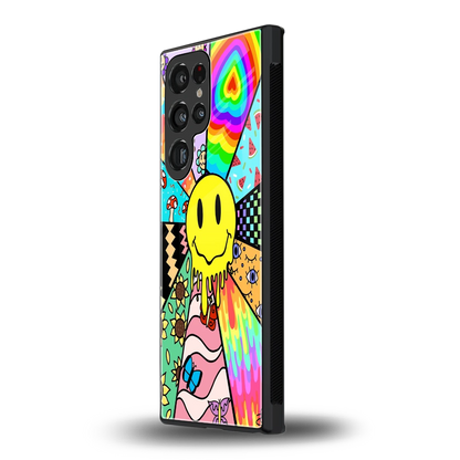 Y2K Doodle samsung galaxy s24 ultra mobile cover | shockproof glass phone case