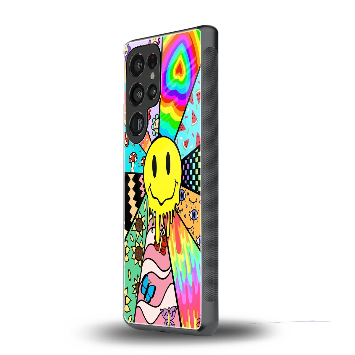 Y2K Doodle samsung galaxy s25 ultra mobile cover | shockproof glass phone case