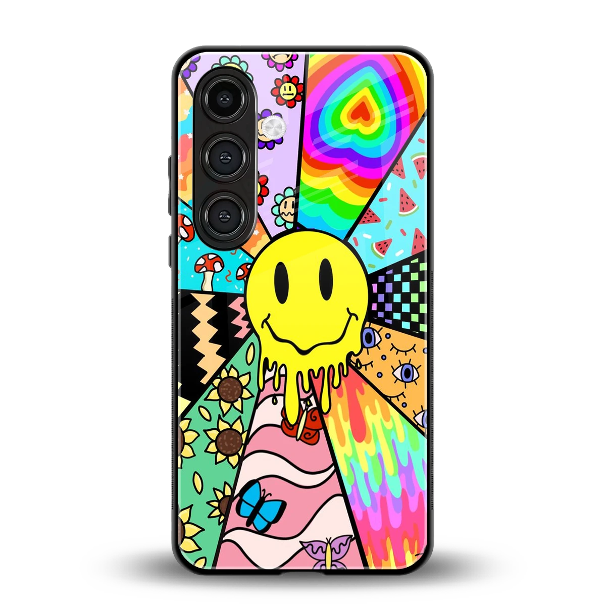 Y2K Doodle back phone cover | glass case for samsung galaxy s24