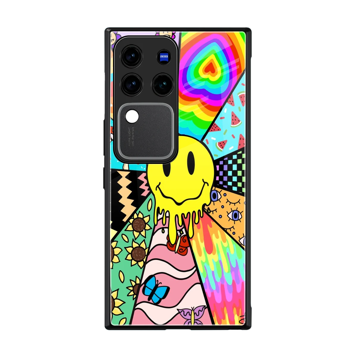Y2K Doodle back phone cover | glass case forvivo v30 pro