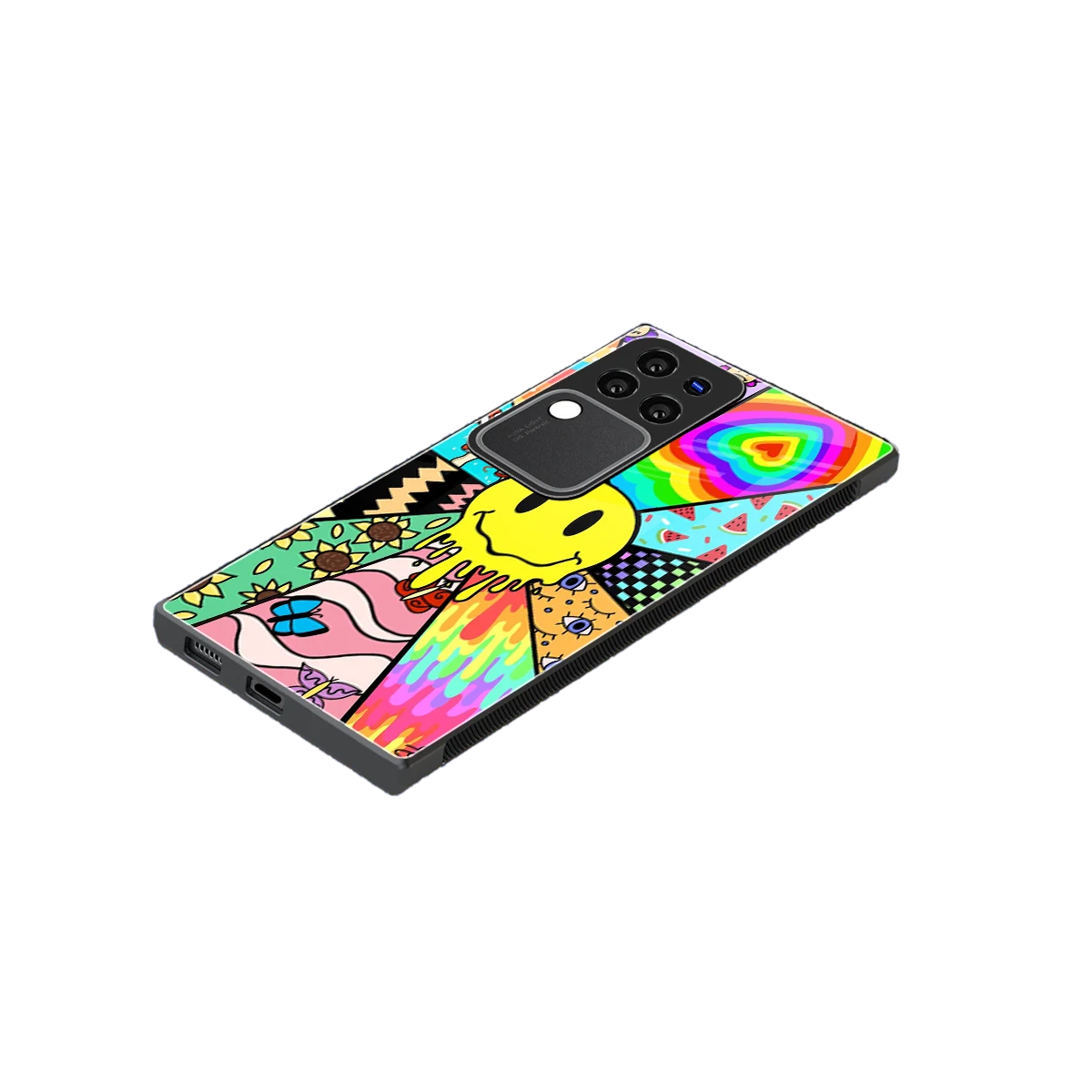 Y2K Doodle stylish phone case forvivo v30 pro | glossy glass and slim fit