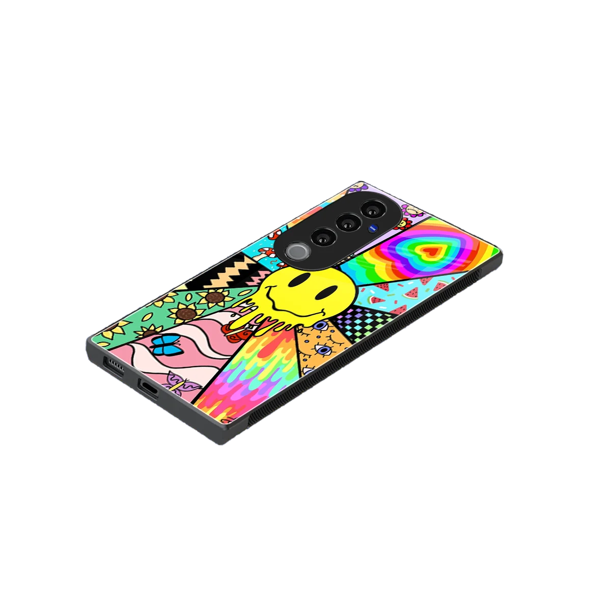 Y2K Doodle stylish phone case for vivo v40 pro | glossy glass and slim fit