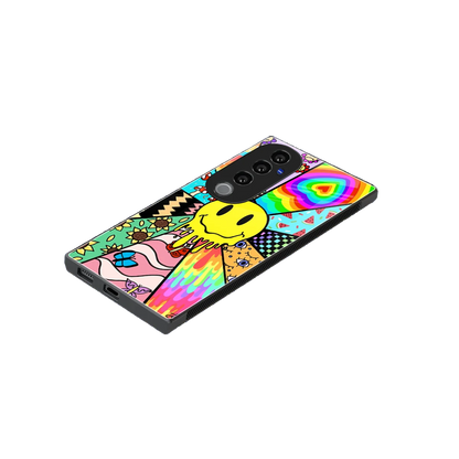 Y2K Doodle stylish phone case for vivo v40 pro | glossy glass and slim fit