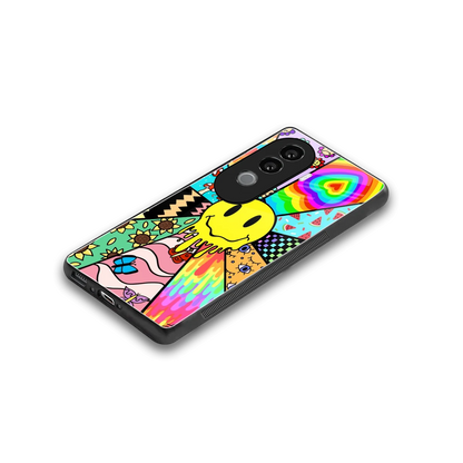 Y2K Doodle stylish phone case for vivo v40e | glossy glass and slim fit