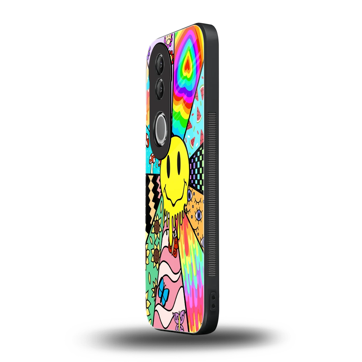 Y2K Doodle vivo v50 mobile cover | shockproof glass phone case