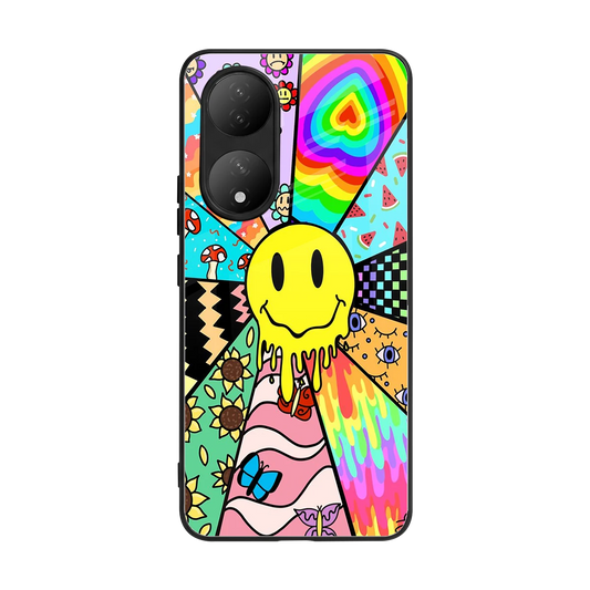 Y2K Doodle back phone cover | glass case for Vivo-y100