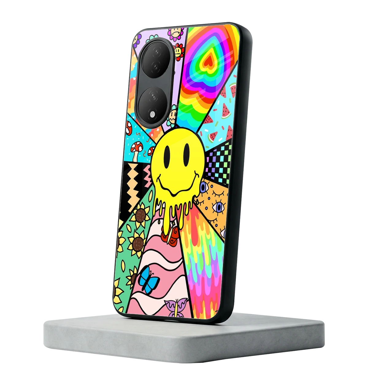 Y2K Doodle Vivo-y100 mobile cover | shockproof glass phone case