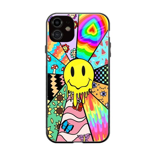 Y2K Doodle back phone cover | glass case for iphone 11