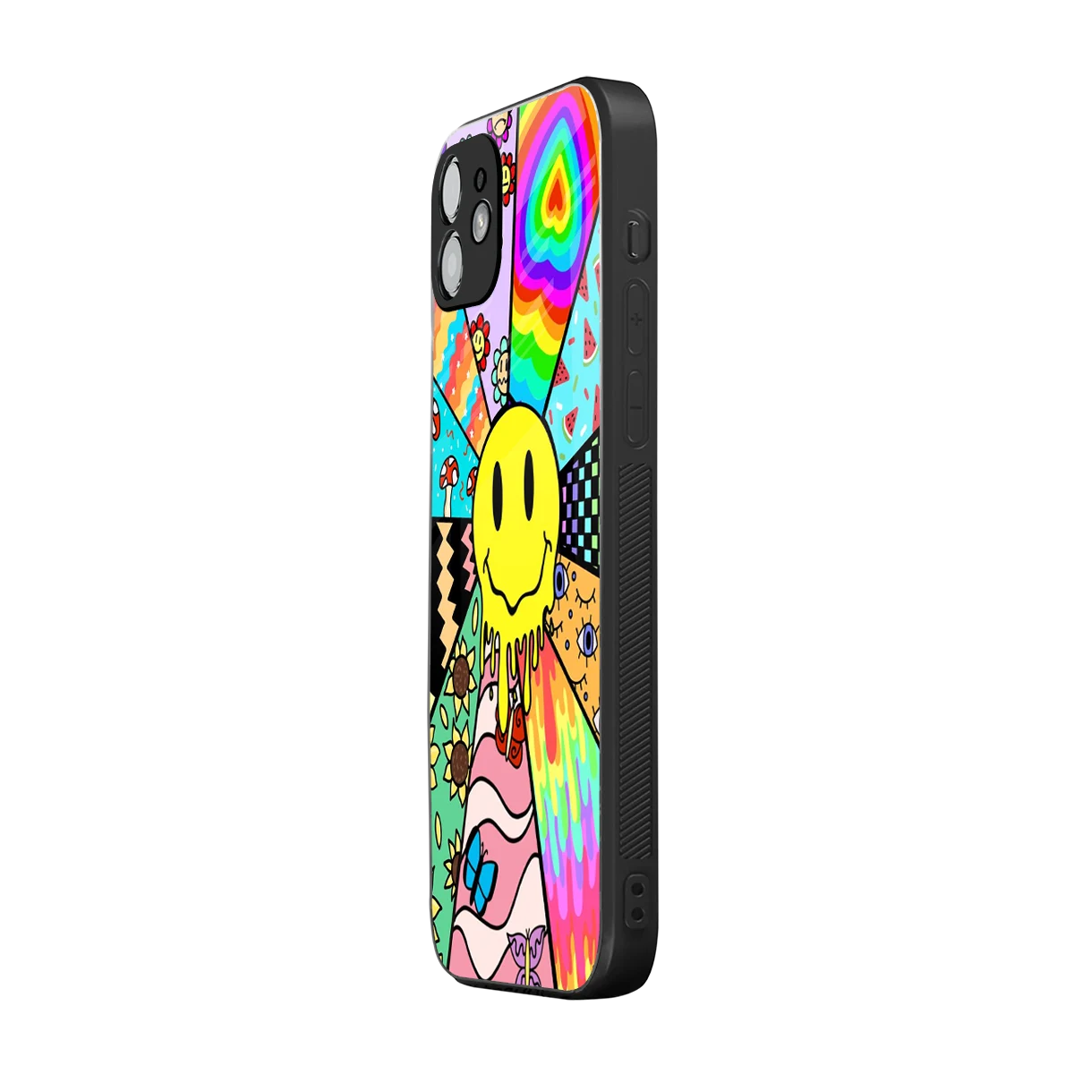 Y2K Doodle iphone 12 mobile cover | shockproof glass phone case