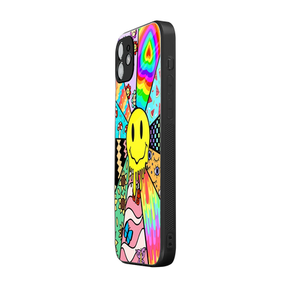 Y2K Doodle iphone 11 mobile cover | shockproof glass phone case