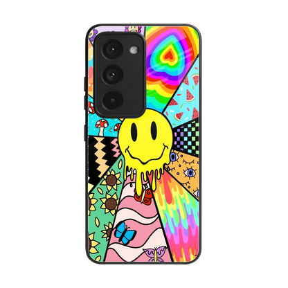 Y2K Doodle back phone cover | glass case for redmi 15 5g
