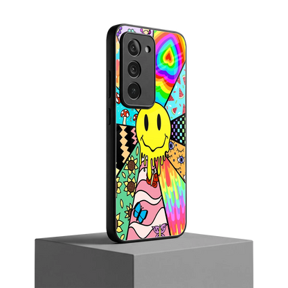 Y2K Doodle redmi 15 5g mobile cover | shockproof glass phone case