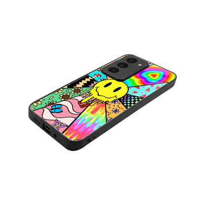 Y2K Doodle stylish phone case for redmi 15 5g | glossy glass and slim fit