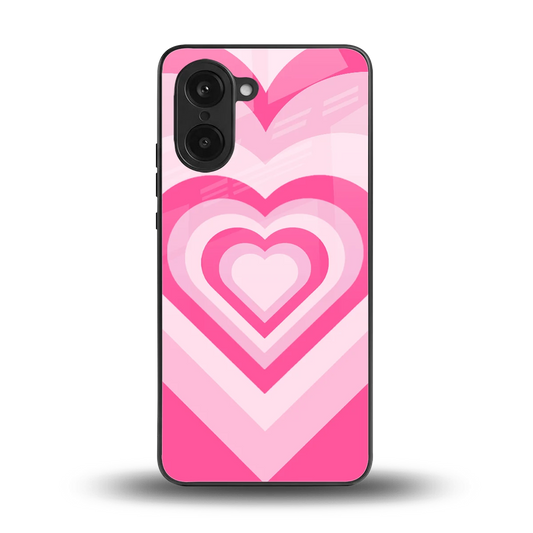 Y2K Flamingo Hearts back phone cover | glass case for oneplus nord ce5 5g