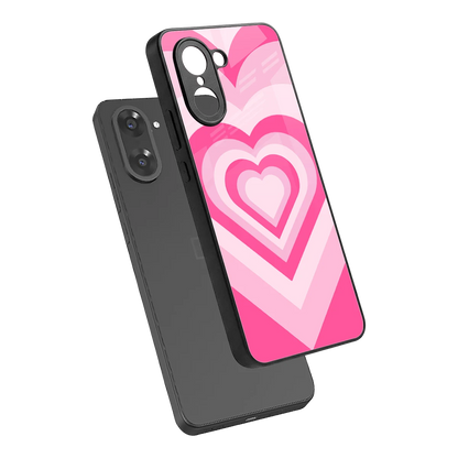Y2K Flamingo Hearts sleek oneplus nord ce5 5g cover with tempered glass back and TPU edges