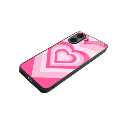 Y2K Flamingo Hearts stylish phone case for oneplus nord ce5 5g | glossy glass and slim fit