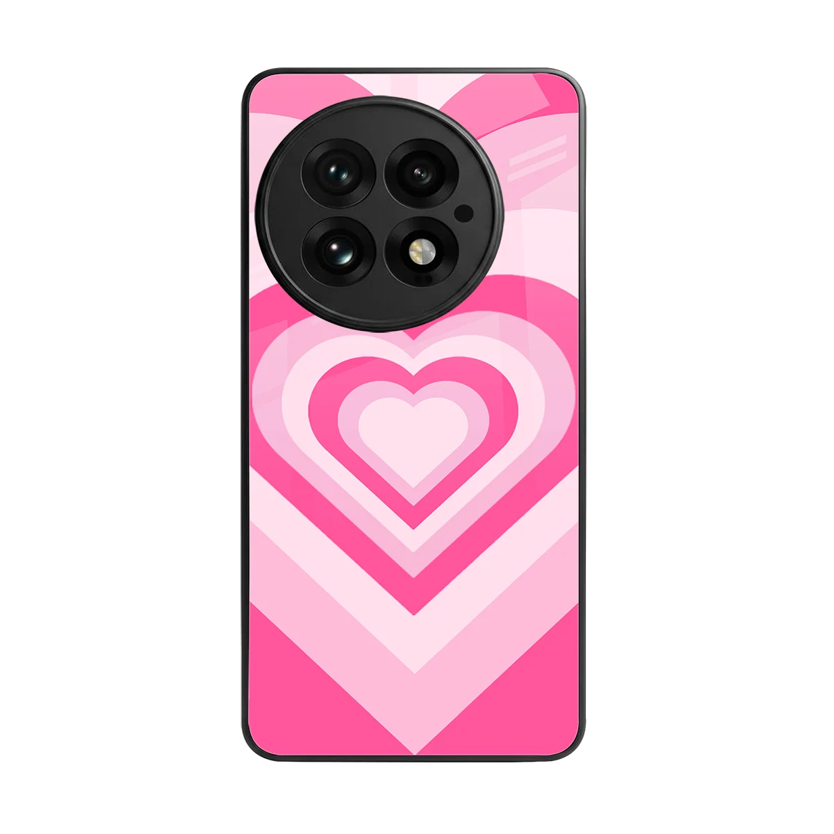 Y2K Flamingo Hearts back phone cover | glass case for oneplus 13