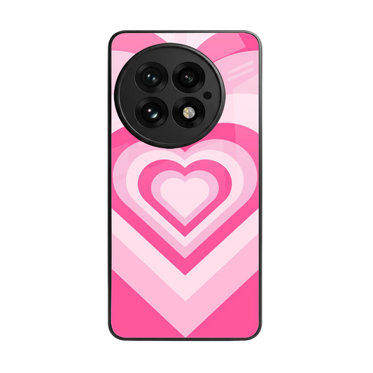 Y2K Flamingo Hearts back phone cover | glass case for oneplus 13