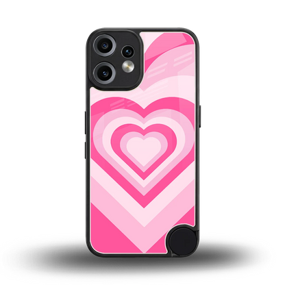 Y2K Flamingo Hearts back phone cover | glass case for cmf nothing phone 2 pro