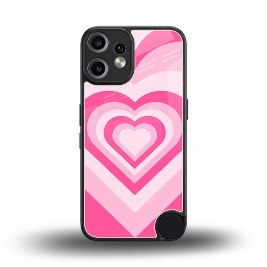 Y2K Flamingo Hearts back phone cover | glass case for cmf nothing phone 2 pro