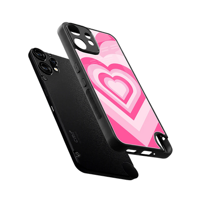 Y2K Flamingo Hearts sleek cmf nothing phone 2 pro cover with tempered glass back and TPU edges
