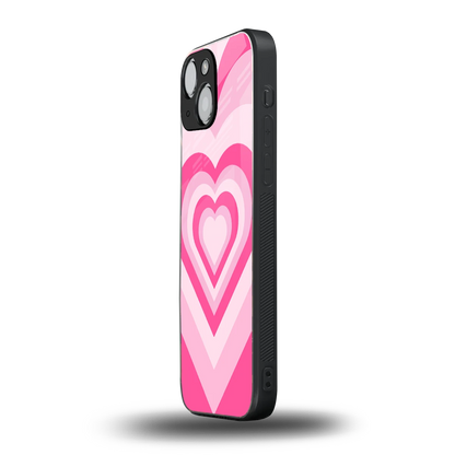 Y2K Flamingo Hearts iphone 13 mini mobile cover | shockproof glass phone case