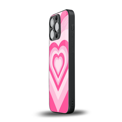 Y2K Flamingo Hearts iphone 13 pro mobile cover | shockproof glass phone case
