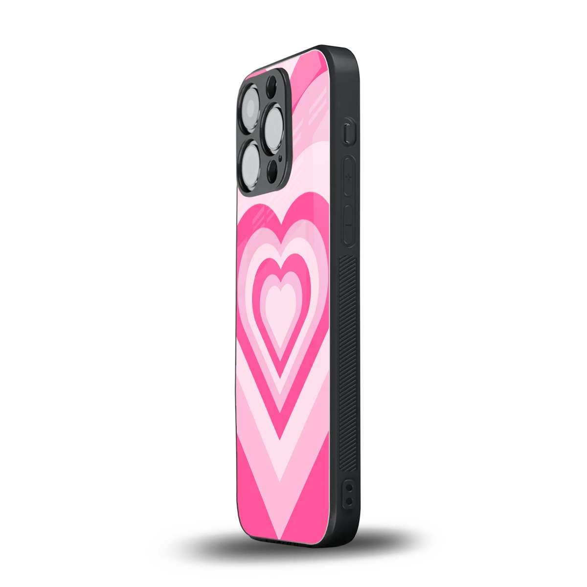 Y2K Flamingo Hearts iphone 16 pro mobile cover | shockproof glass phone case