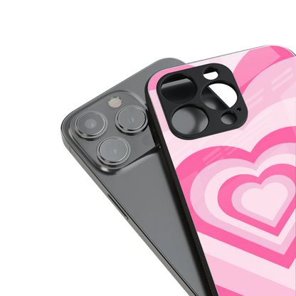 Y2K Flamingo Hearts Phone Case for Iphone 16 | Glass Case