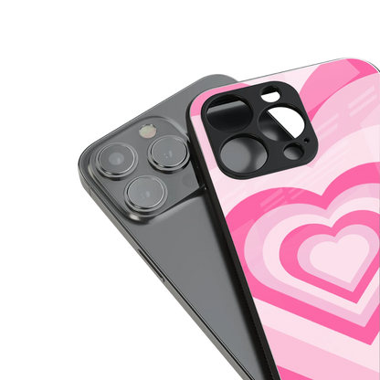 Y2K Flamingo Hearts stylish phone case for iphone 14 plus | glossy glass and slim fit