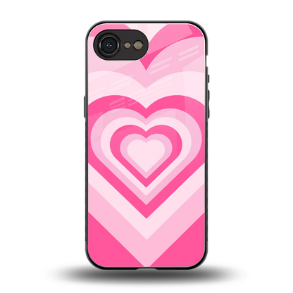 Y2K Flamingo Hearts back phone cover | glass case for iphone 17e