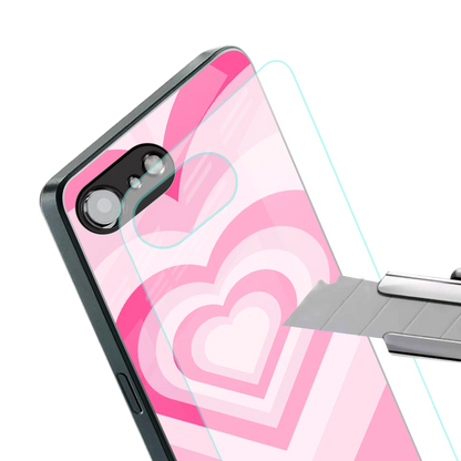 Y2K Flamingo Hearts stylish phone case for iphone 16e | glossy glass and slim fit