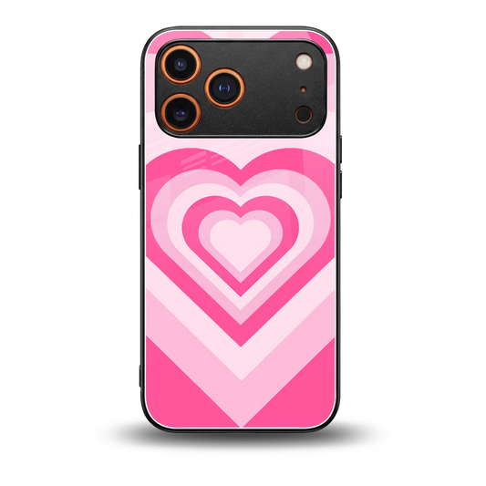 Y2K Flamingo Hearts back phone cover | glass case for iphone 17 pro max