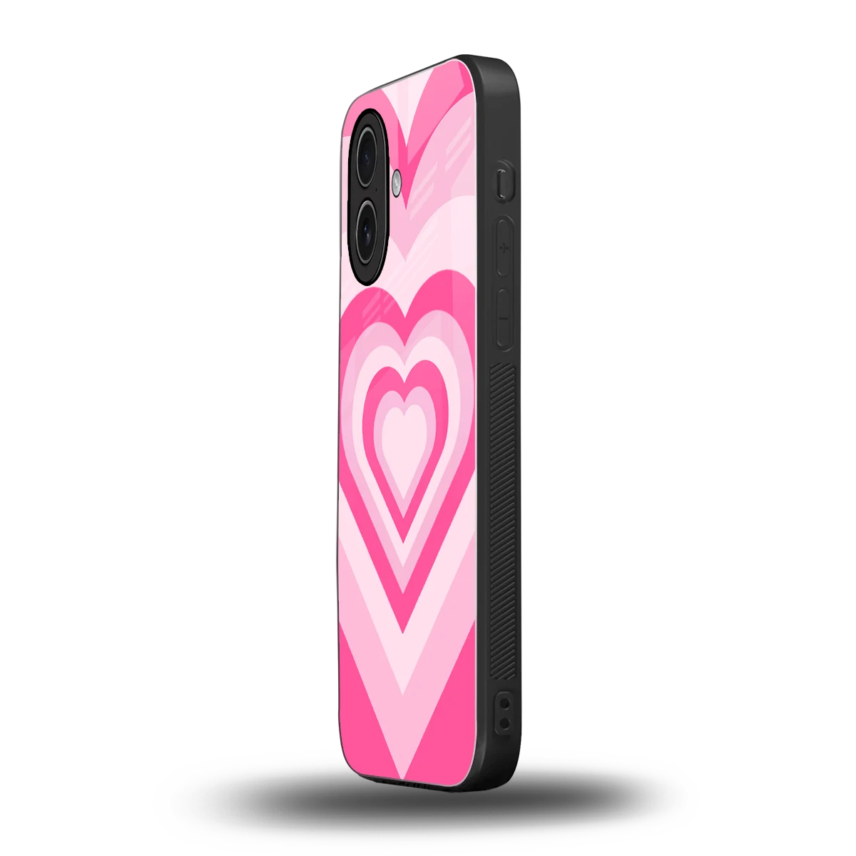 Y2K Flamingo Hearts iphone 17 mobile cover | shockproof glass phone case