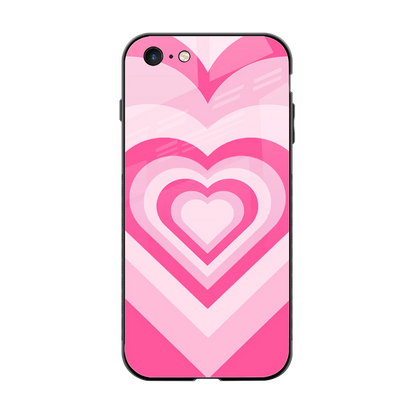 Y2K Flamingo Hearts back phone cover | glass case for iphone 6