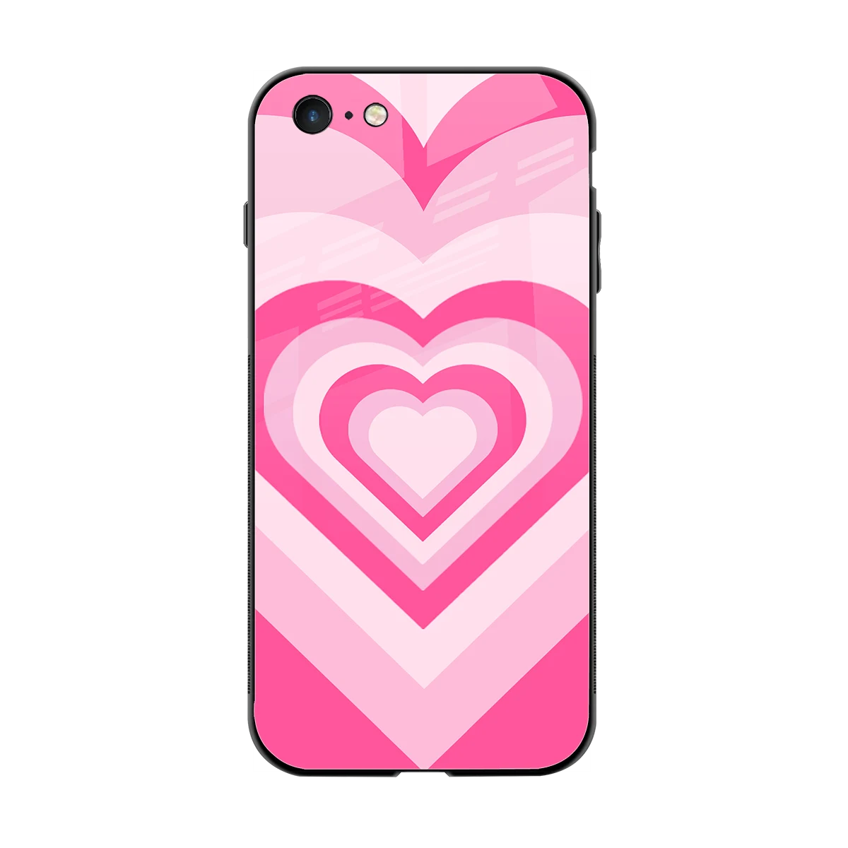 Y2K Flamingo Hearts back phone cover | glass case for iphone 6s plus