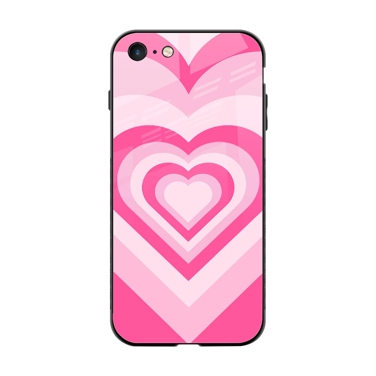 Y2K Flamingo Hearts back phone cover | glass case for iphone 7