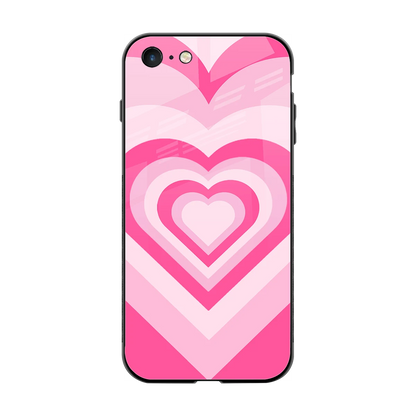 Y2K Flamingo Hearts back phone cover | glass case for iphone 7