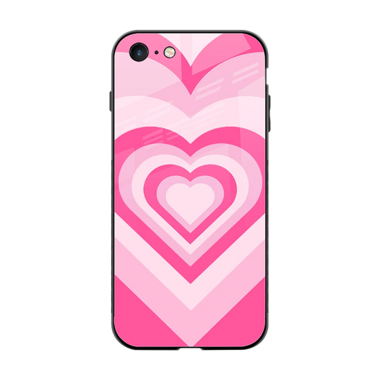 Y2K Flamingo Hearts back phone cover | glass case for iphone 7