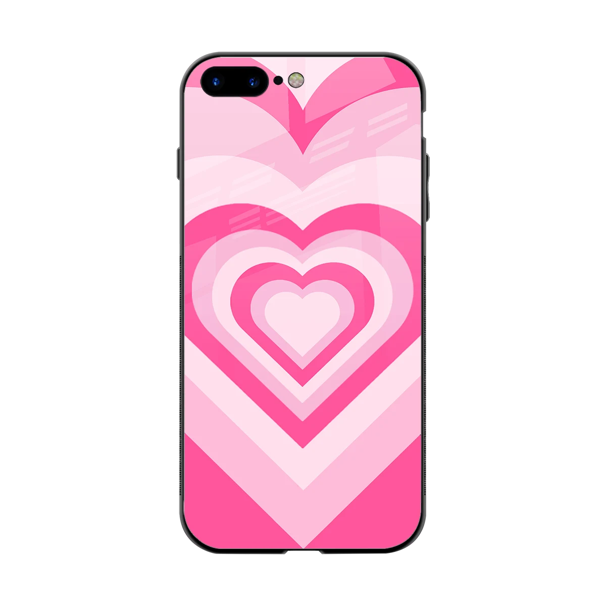 Y2K Flamingo Hearts back phone cover | glass case for iphone 8 plus