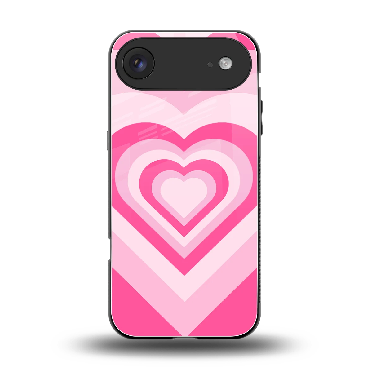 Y2K Flamingo Hearts back phone cover | glass case for iphone air