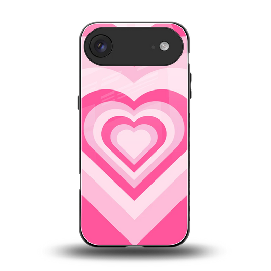 Y2K Flamingo Hearts back phone cover | glass case for iphone air