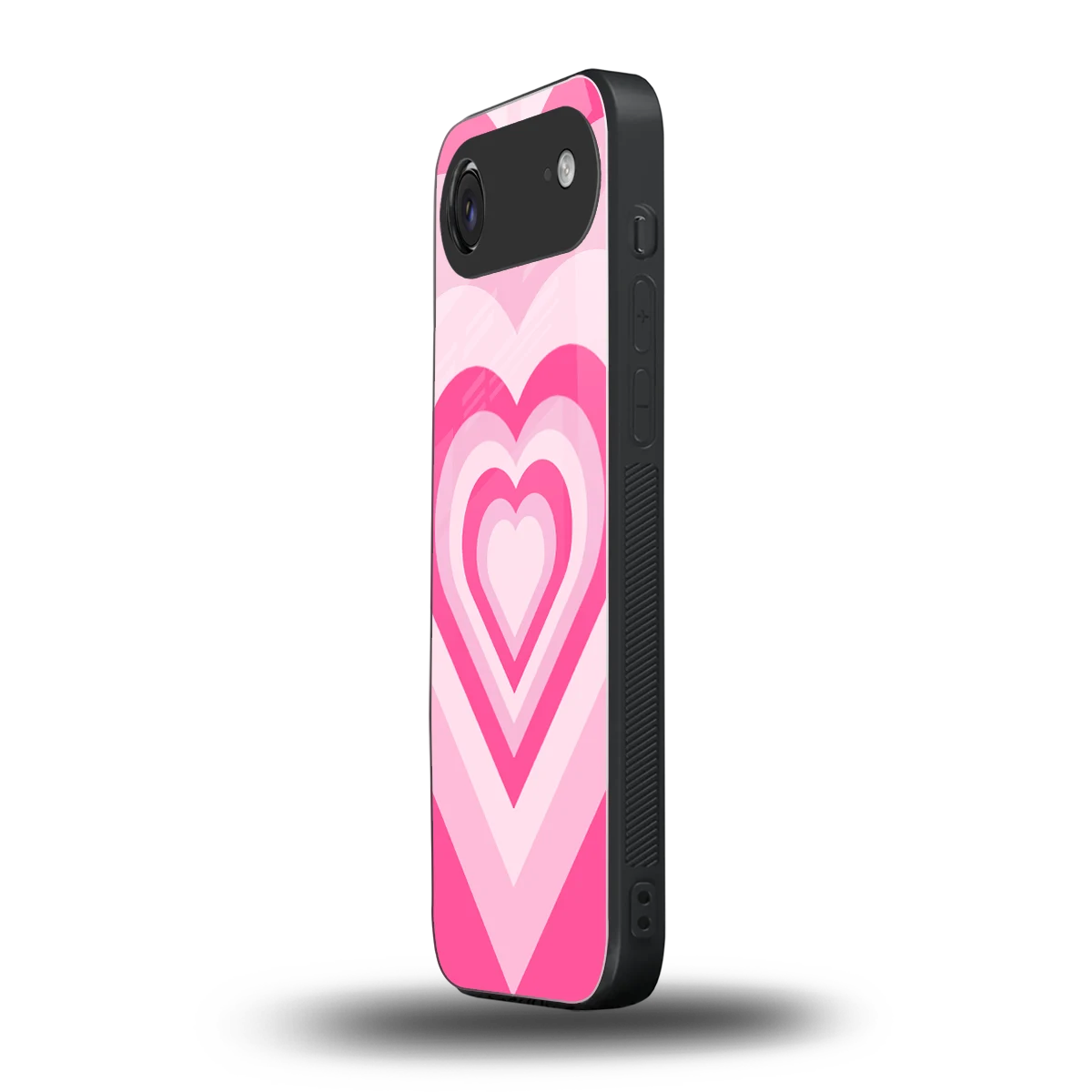 Y2K Flamingo Hearts iphone air mobile cover | shockproof glass phone case
