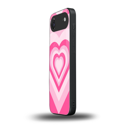 Y2K Flamingo Hearts iphone air mobile cover | shockproof glass phone case