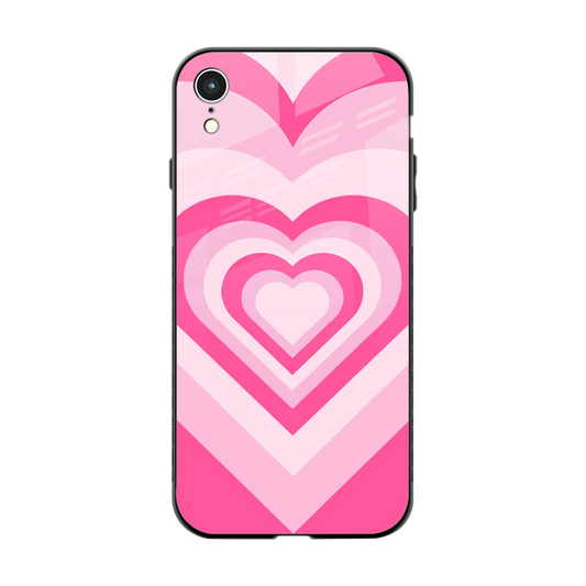 Y2K Flamingo Hearts back phone cover | glass case for iphone xr