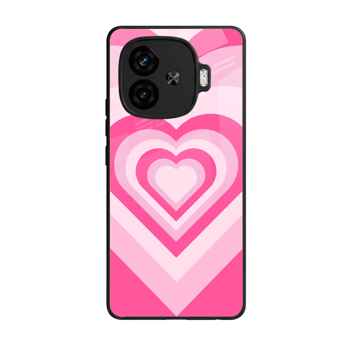 Y2K Flamingo Hearts back phone cover | glass case for iqoo neo 10r 5g